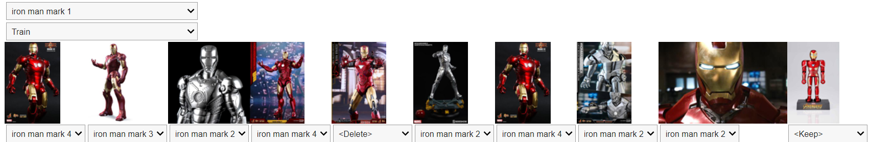 Cleaning the training set for Mark 1