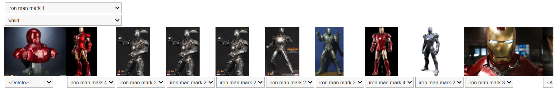 Cleaning the validation set for Mark I